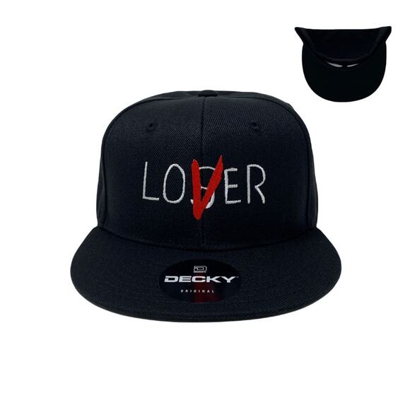 Unbranded Other - Lover Loser Snapback Hat All Black